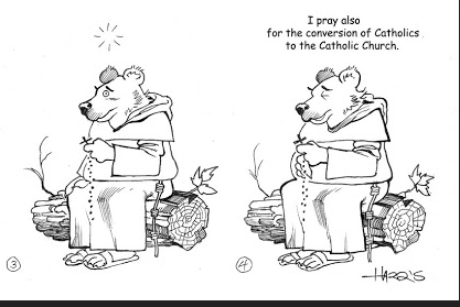 Sword of Peter  Ol  Fr. Bear prays....