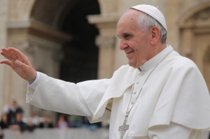 Pope Francis Waving