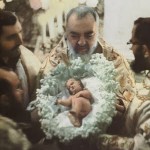 Padre Pio and Baby Jesus at Christmas