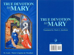 True Devotion to Mary Saint Louis Grignion de Mondfort