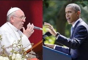 Pope Francis and President Obama