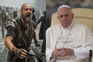Noah Russell Crowe and Pope Francis