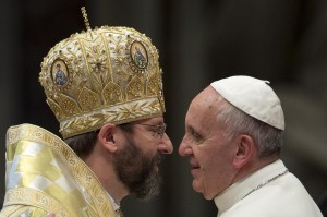 Archbishop Major and Pope Francis