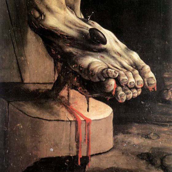 Matthaias Grunewald The Crucifixion Detail Square Pic