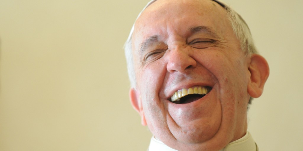 Pope Francis Smiling and Laughing
