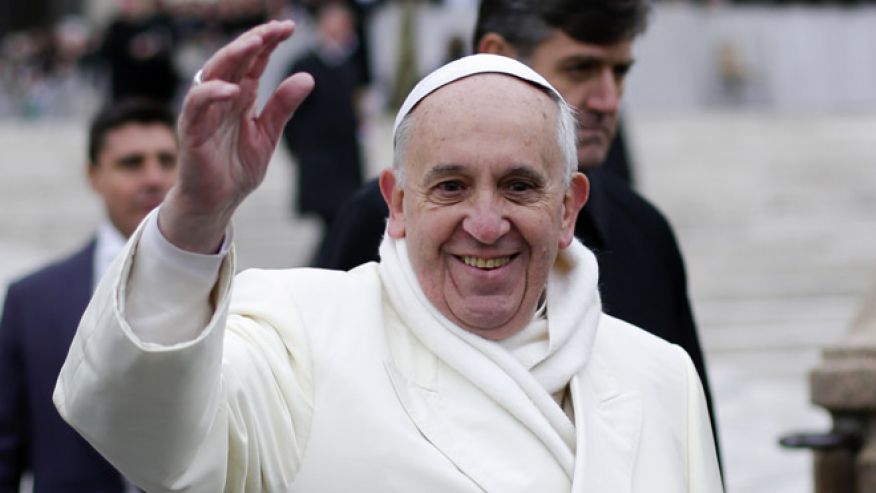 Pope Francis Warm Clothing Wide Pic