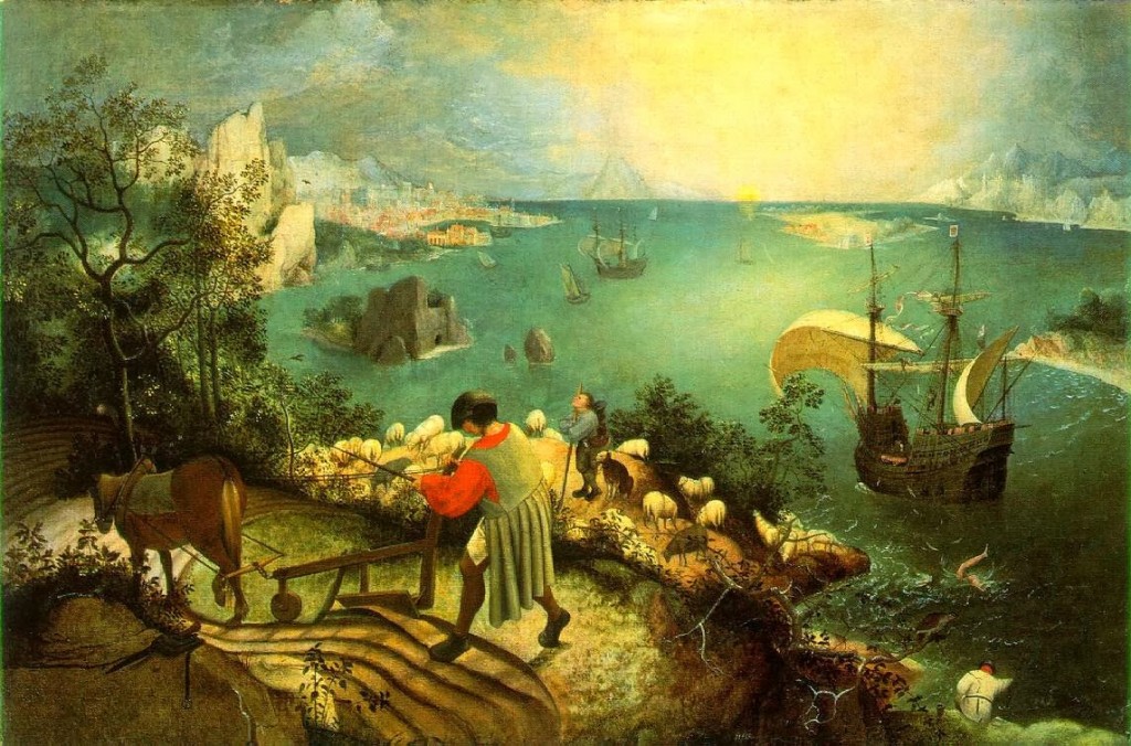 Pieter Bruegel the Elder - Landscape with the Fall of Icarus Furrow
