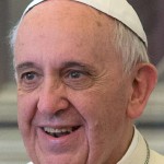 Pope Francis Smiling to the Left Square Pic