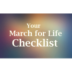 March for Life Checklist Transparent Square Pic