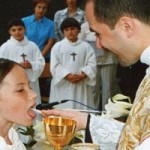 Priest Distributing Holy Communion Square Pic