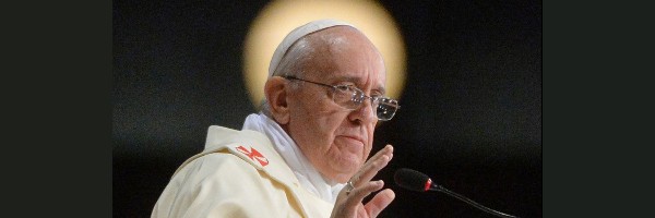 Pope Francis Halo Effect Wide Pic