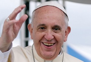 Pope Francis Smiling and Waving Original Pic