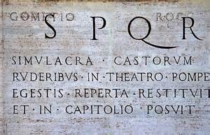 Latin Language SPQR Original Pic