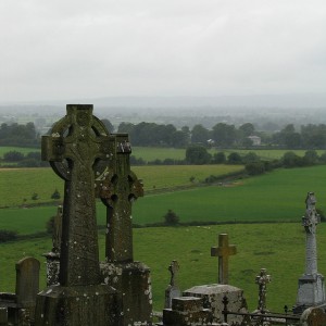 Celtic Cross Ireland Landscap Cemetary