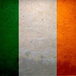 Irish Flag Rustic Square Pic