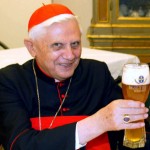 Pope Benedict Drinking Beer Square Pic