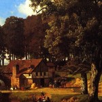 Beautiful Country Home Painting Wide Pic