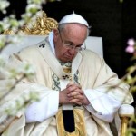 Pope Francis Meditating Sitting Easter