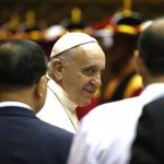 Pope Francis Side Viewing