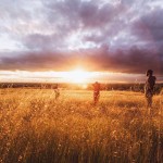 Transcendentalism Rising Sun Setting Sun Wheat Field Plain Country Horizon