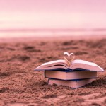 Book Pages Love Beach Summer Reading Stack of Books Sand Wide Pic