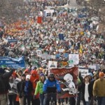 Pro Life March for Life Parade Demonstration Wide Pic