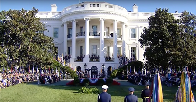 Pope Francis and President Obama at South Lawn of the White House Sep 23 2015