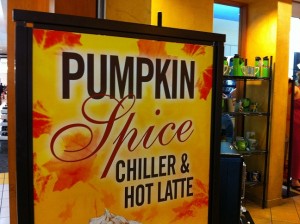 Pumpkinn Spice Latte Sign