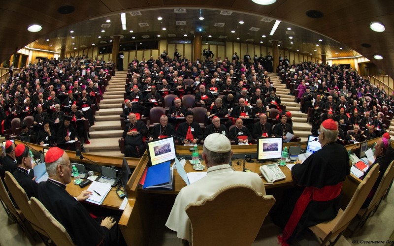 Synod Fathers 2015 Extraordinary Session wide angle view