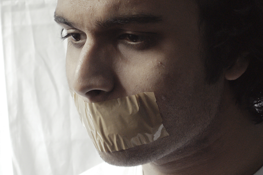 Tape Over Mouth Free Speech Rights