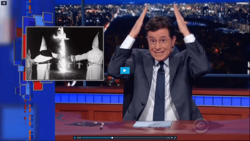 Stephen Colbert KKK Syrian Refugees