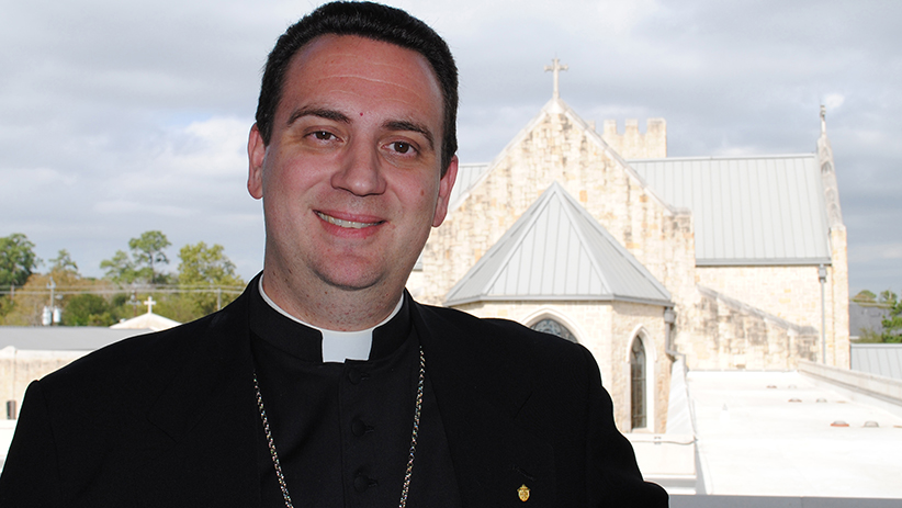 Pope Francis named Msgr. Steven J. Lopes to be the first bishop of the Catholic Church's U.S. ordinariate for former Anglicans living in full communion with the Catholic Church. The appointment of Bishop-designate Lopes, 40, was announced by the Vatican Nov. 24. He is pictured in a Nov. 24 photo in Houston. (CNS photo/courtesy Personal Ordinariate of the Chair of St. Peter) See LOPES-US-ORDINARIATE Nov. 24, 2015.