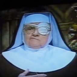 Mother Angelica with Eye Patch Pirate