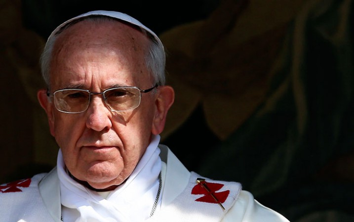 Pope Francis in Shade Shadow and Sunlight