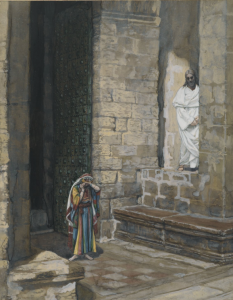 Adulterous Woman Alone Jesus Watching Jerusalem