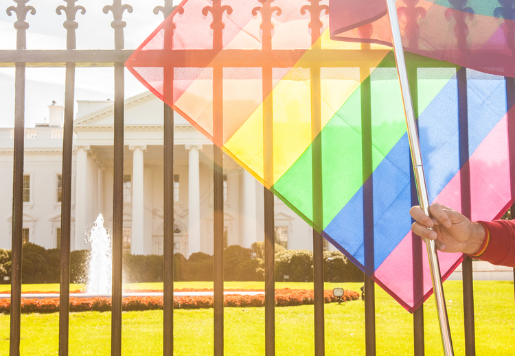 Rainbow Flag at the White House