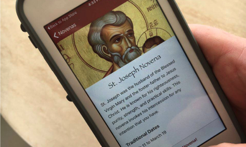 Catholic Novena App Social Media