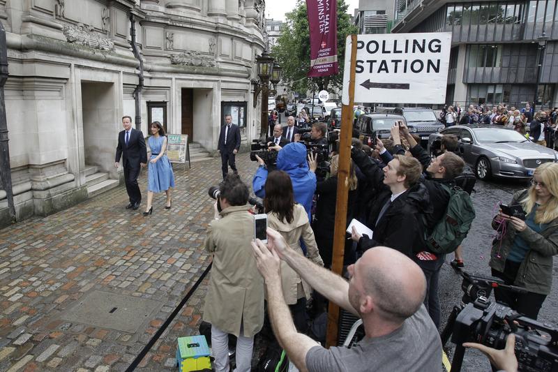 United Kingdom Prime Minister David Cameron and Wife Brexit Vote