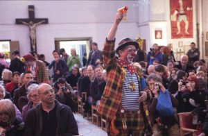 clown-mass-spirit-of-vatican-ii-liturgical-abuse-liturgy-liberalism-smoke-of-satan