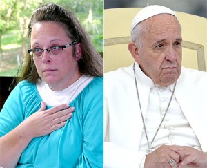Pope Francis Kim Davis
