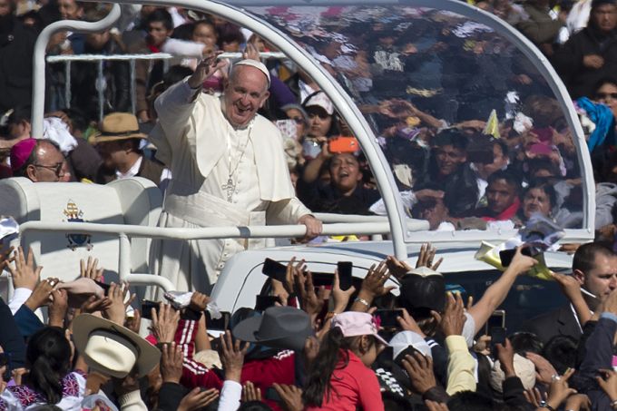 Pope Francis in Chiapas Mexico 2016