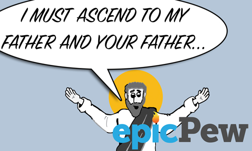 Jesus Ascends Into Heaven Cartoon Pic