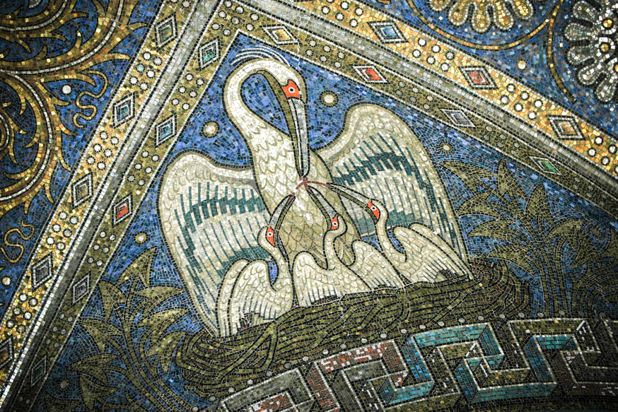 Pelican Church Mosaic Eucharst
