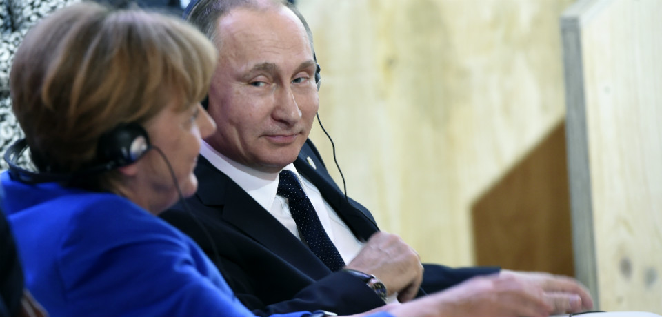 Putin and Merkel