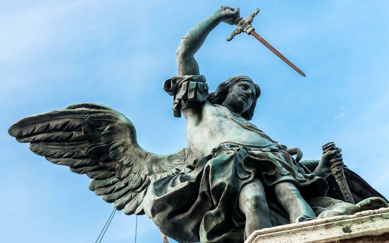 Roman Engel bronze-statue-of-archangle-st-michael-castel-santangelo-rome-engel-mit ...